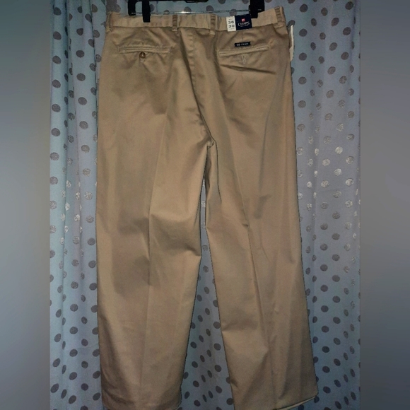 Chaps Pleated Khakis 36W 30L - Picture 2 of 9